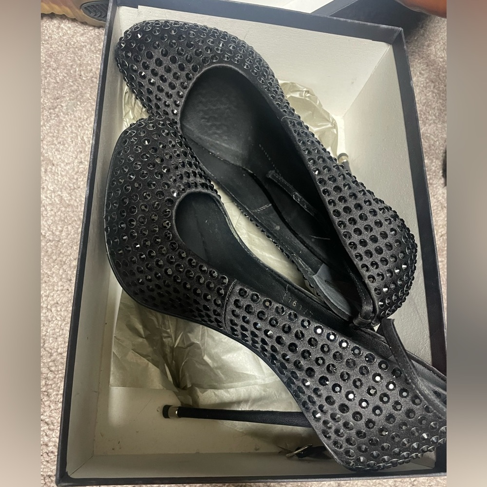 crystal heels